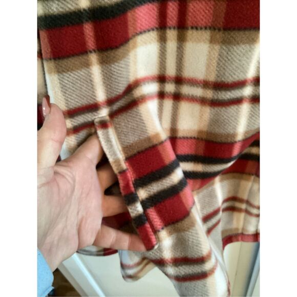 SAGE Collection Plush Flannel Sherpa Plaid Shacket Shirt Sz XL - Picture 5 of 9